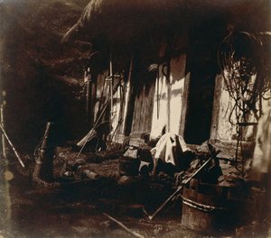 Farmyard Scene by V. Dijon