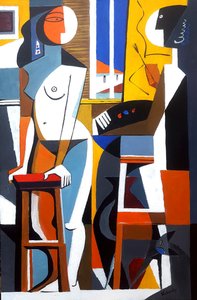 Artist and Model at the Window, 2021