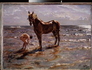 The Horse Bath by Valentin Aleksandrovich Serov