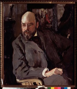 Portrait of the artist Ilya Ostroukhov by Valentin Aleksandrovich Serov