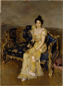 Portrait of Sofia Botkina by Valentin Aleksandrovich Serov