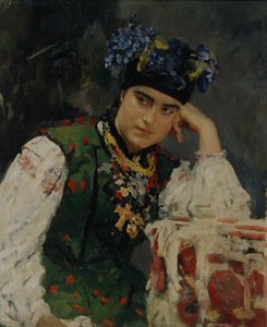 Portrait of Sofia Dragomirov by Valentin Aleksandrovich Serov