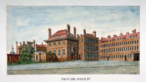 View of New Inn on Wych Street, Westminster, London