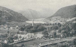 An Irish Village Glendalough by Valentine and Sons Ltd