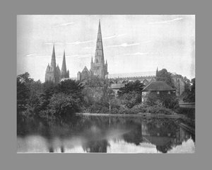 Lichfield Cathedral, c1900 by Valentine and Sons Ltd