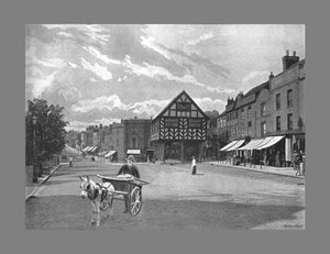 Market Place, Ledbury, c1900 by Valentine and Sons Ltd