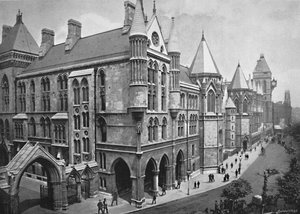 The New Law Courts, London by Valentine and Sons Ltd
