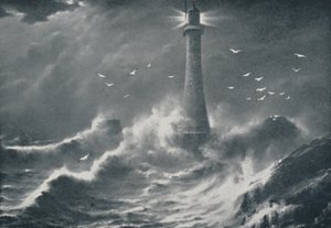 Eddystone Lighthouse by Valentine and Sons Ltd
