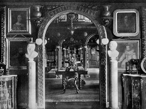 The library, Keir House, Bridge of Allan, Stirlingshire, Scotland