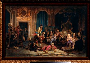 Jesters at the Court of Empress Anna I of Russia by Valeri Ivanovich Jacobi