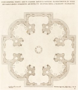 Ground Plan of the Church of Saint John the Baptist by Valerien Regnard