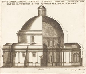 Section of the Church of Saint John the Baptist by Valerien Regnard