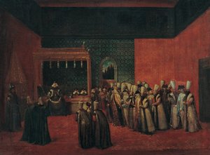 Sultan Ahmed III Receiving a European Ambassador