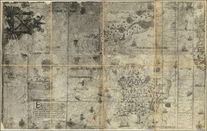 1551 Map of the Western Hemisphere by Various