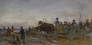 Holy Saturday Evening by Vasili Grigorevich Perov