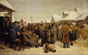 Public property auction for the arrears by Vasili Maksimovich Maksimov