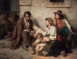 Family visiting a prisoner, 1868