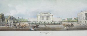 The Saint Petersburg Imperial Bolshoi Kamenny Theatre from the Panorama of the Nevsky Prospekt