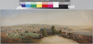 View of Kowno, by Vasily Semyonovich Sadovnikov. Watercolour on paper, End 1840s. State Museum of the History of Saint Petersburg