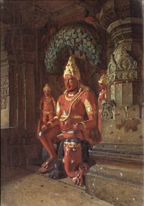 A Vishnu Statue in the Indra Temple, 1874 by Vasili Vasilievich Vereshchagin