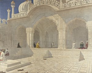 The Pearl Mosque Moti Masjid, Delhi by Vasili Vasilievich Vereshchagin