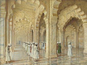 The Pearl Mosque at Agra, End of 1870s-Early 1880s by Vasili Vasilievich Vereshchagin