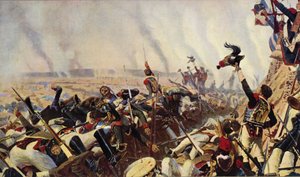 The end of the battle of Borodino by Vasili Vasilievich Vereshchagin