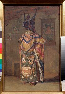 Lama at a Buddhist Feast in the Rumtek Monastery in Sikkim by Vasili Vasilievich Vereshchagin