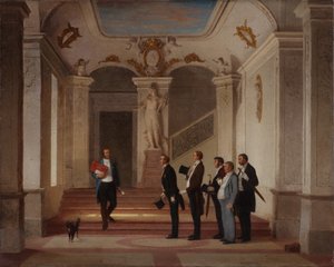 In a Department Appearance of the Boss, 1860s by Vasili Vladimirovich Pukirev