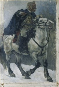 Alexander Suvorov on horseback, 1897-1898