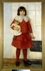 The Girl with the Doll by Vasilij Ivanovic Surikov