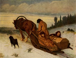 Accompanying the dead by Vasily Perov