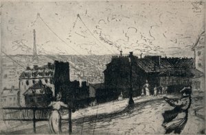 Kite-Flyers, Montmartre, 1915