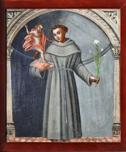 St Anthony of Padua and Jesus by Venetian School