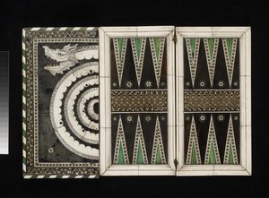 Travelling games board by Venetian School