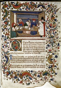 Venetian bankers lending money to friars
