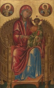 Madonna and Child on a Curved Throne by Veneto-Byzantine School