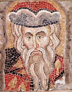 Head of a prophet (mosaic) by Veneto Byzantine School