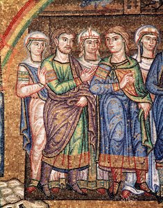Life of Noah, the sons of Noah (detail) by Veneto Byzantine School