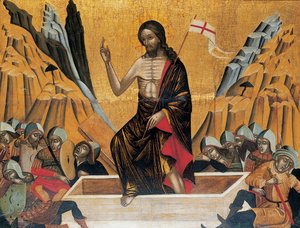 The Resurrection, Venice or Crete by Veneto Cretan School