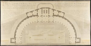 Peristyle for the Prado Promenade of San Jerónimo by Ventura Rodríguez