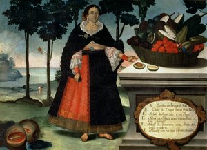 Indian Woman in Full Dress by Vicente Alban