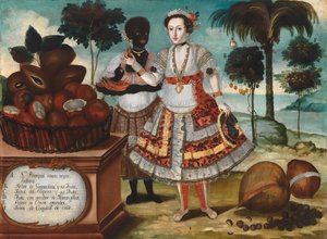 Noble Woman with Her Black Slave