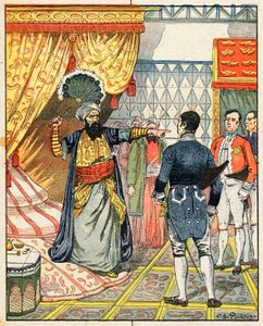 The Dey of Algiers, Hussein ibn El Hussein Strikes the French Ambassador, M. Deval with a Fan