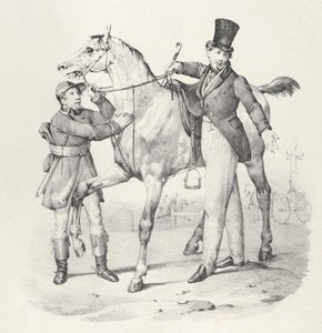 Chap. VI: I no longer walk anywhere, 1824 by Victor Adam