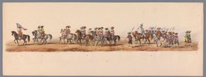 Historical Parade at the Second Centennial of Utrecht University, 1836 (Plate 5) by Victor Adam