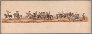 Historical Parade at the Second Centennial of Utrecht University, 1836 (Plate 5) by Victor Adam