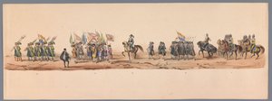 Historical Parade at the Bicentennial of Utrecht University, 1836 (plate 9) by Victor Adam