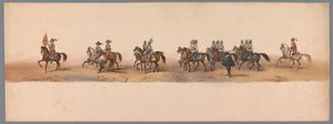 Historical Parade at the Second Centennial of Utrecht University, 1836 (Plate 2) by Victor Adam