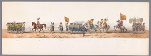 Historical Procession at the Second Centennial of Utrecht University, 1836 (Plate 7) by Victor Adam